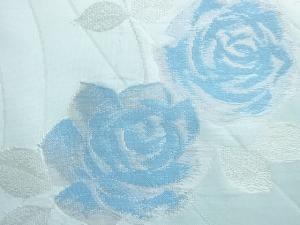 アンティーク　紗 薔薇模様織り出し着物